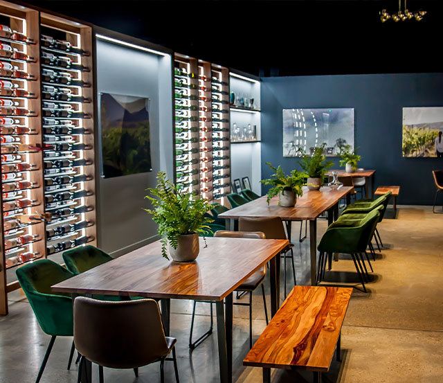 McGuigan newly refurbished cellar door. A contemporary and elegant interior design.