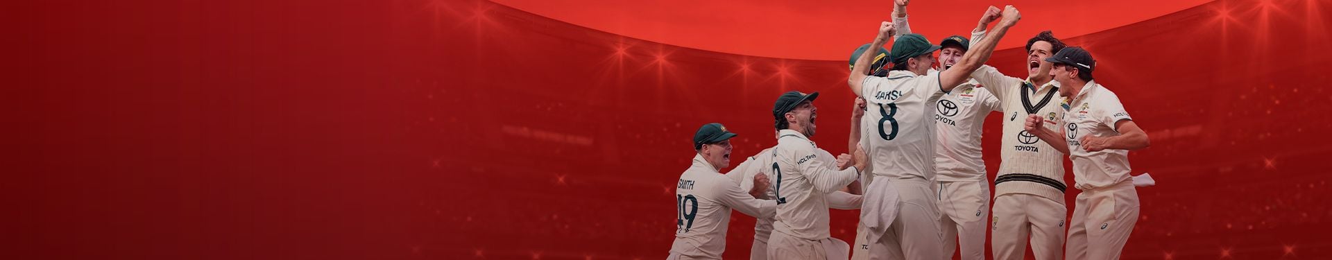 Cricket Australia Team celebrating