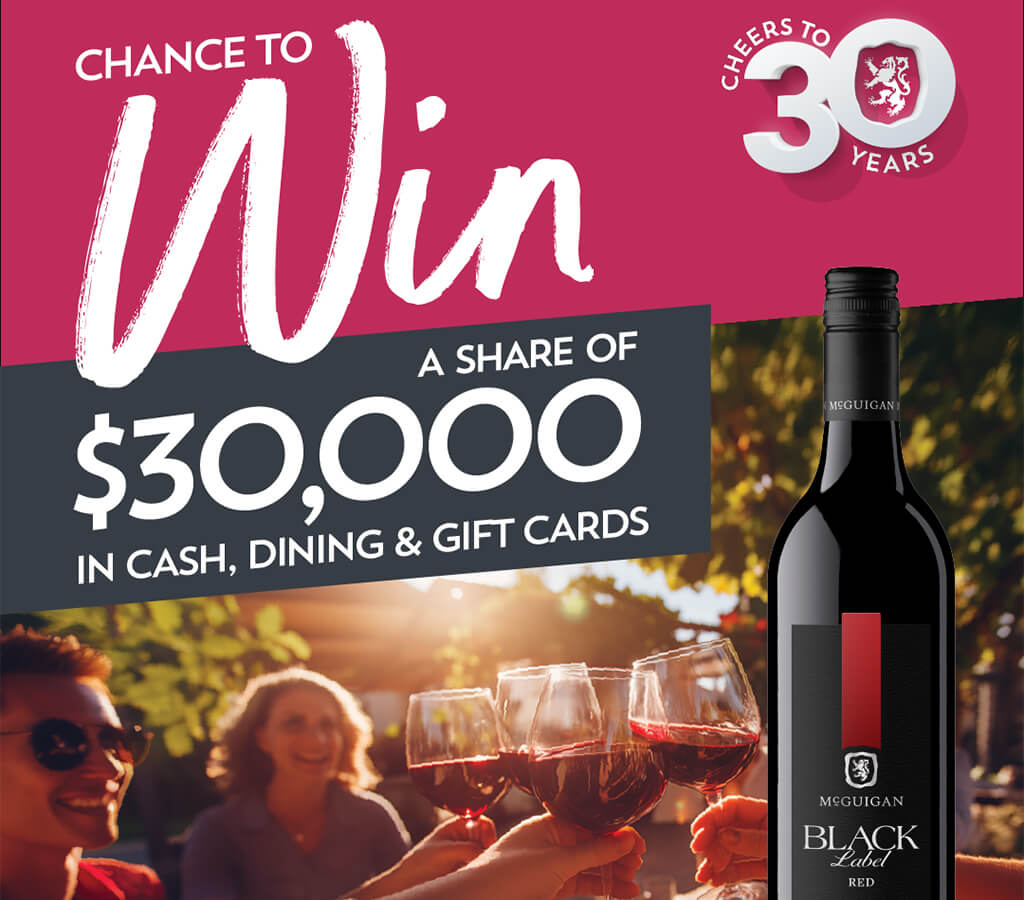 McGuigan Wines 30th Birthday competition